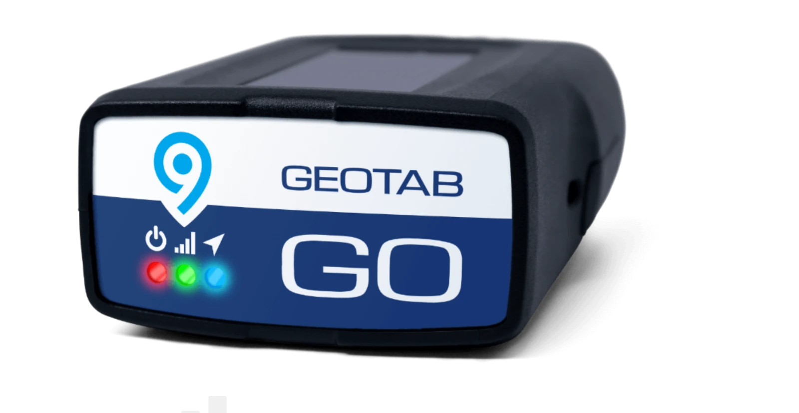 Geotab GO9 with status LEDs lit