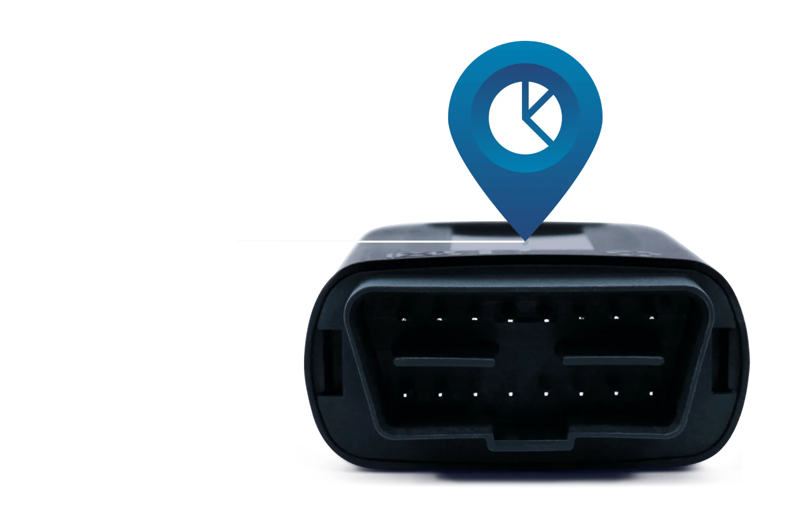 Geotab GO9 vehicle tracking device locating a vehicle