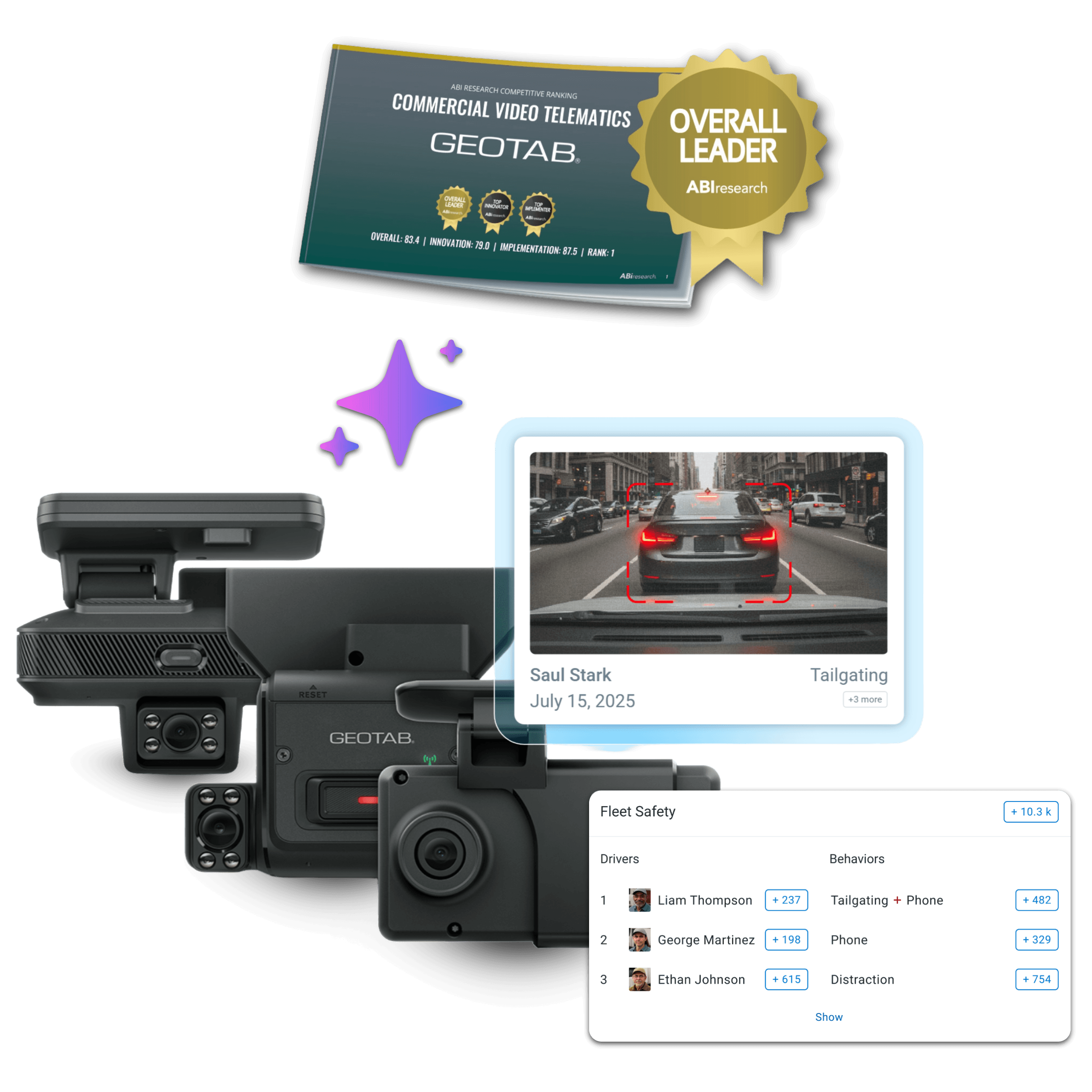 Geotab GO Focus AI dash camera family