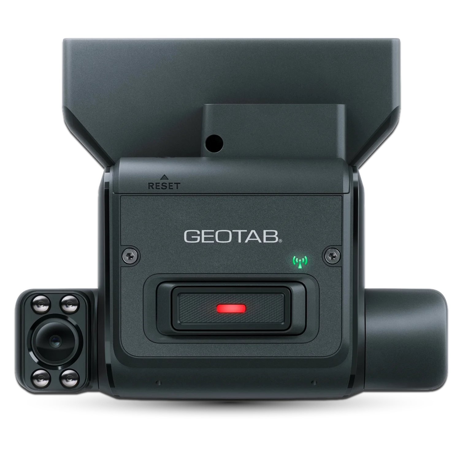 Geotab GO Focus Plus dual-facing AI dash camera