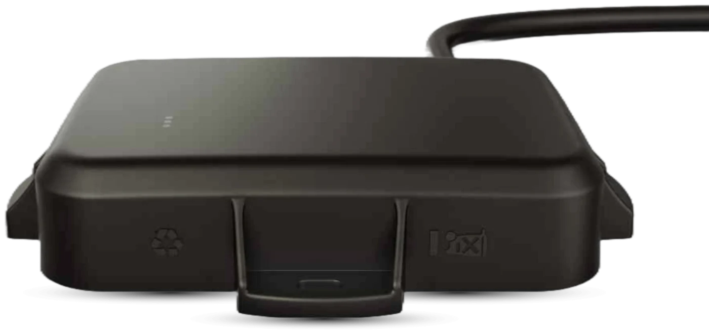 Geotab GO Rugged sealed tracker with its wiring harness