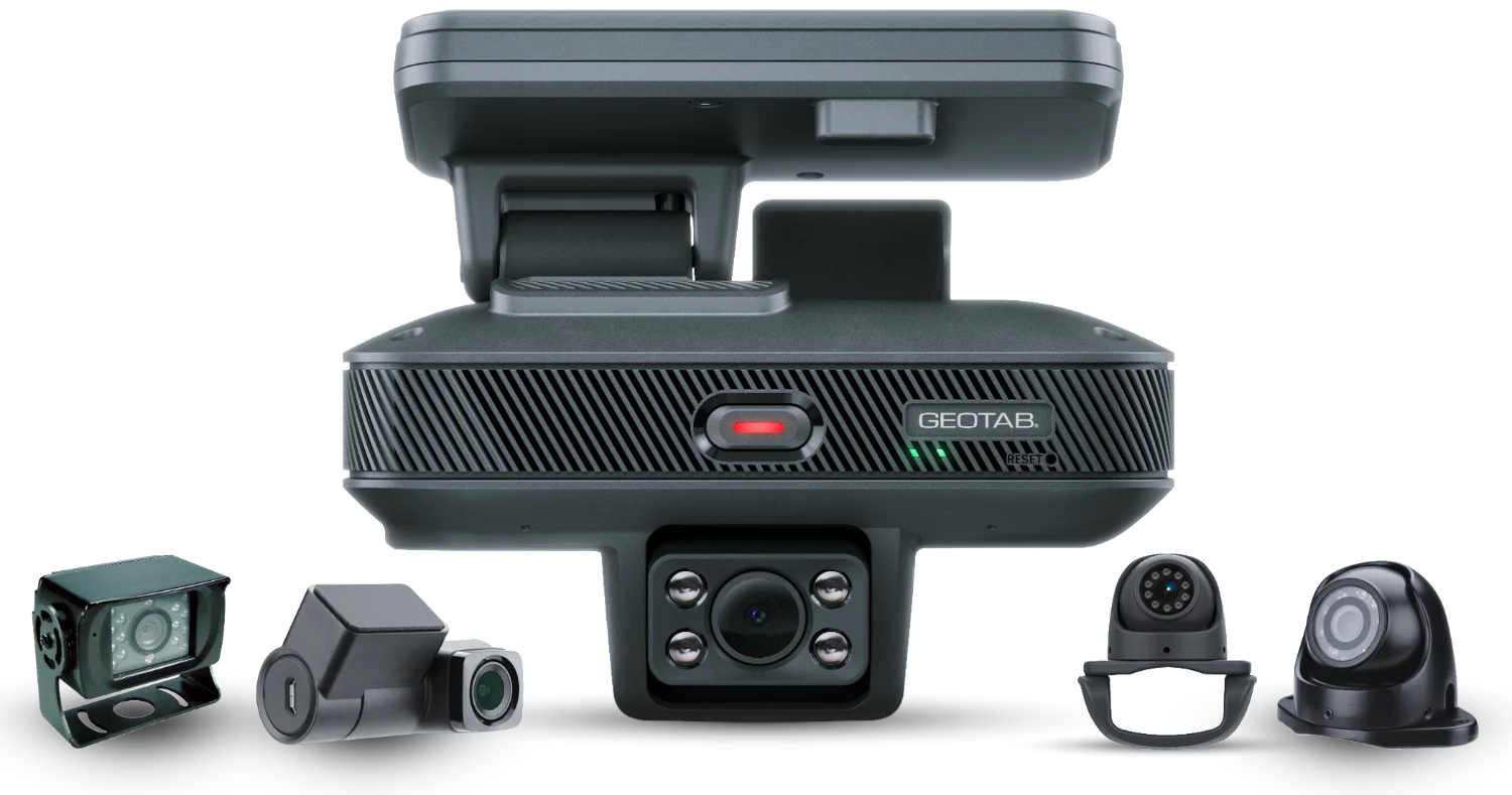 Geotab GO Focus Pro with its auxiliary camera options