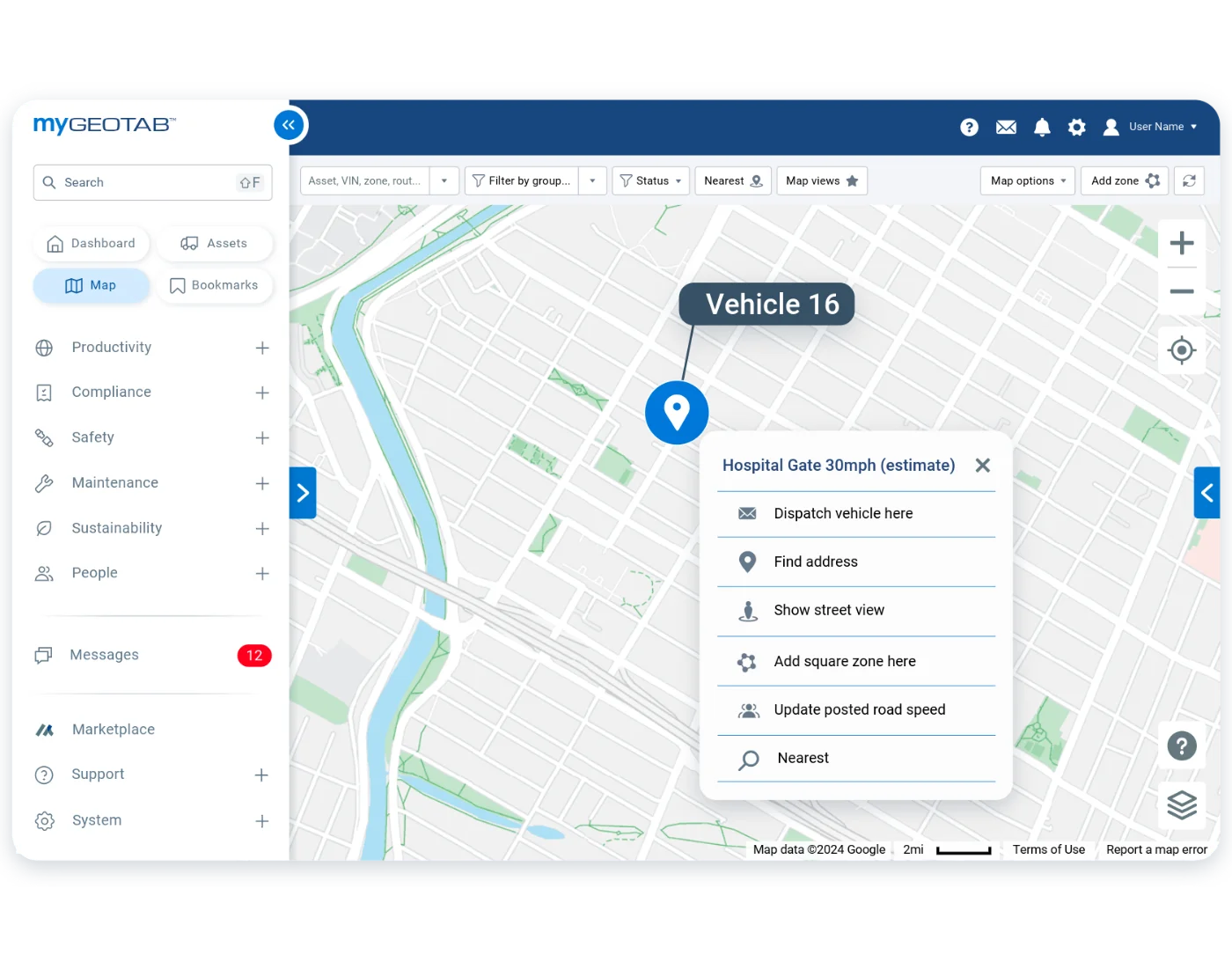 Public safety fleet vehicles tracked in MyGeotab
