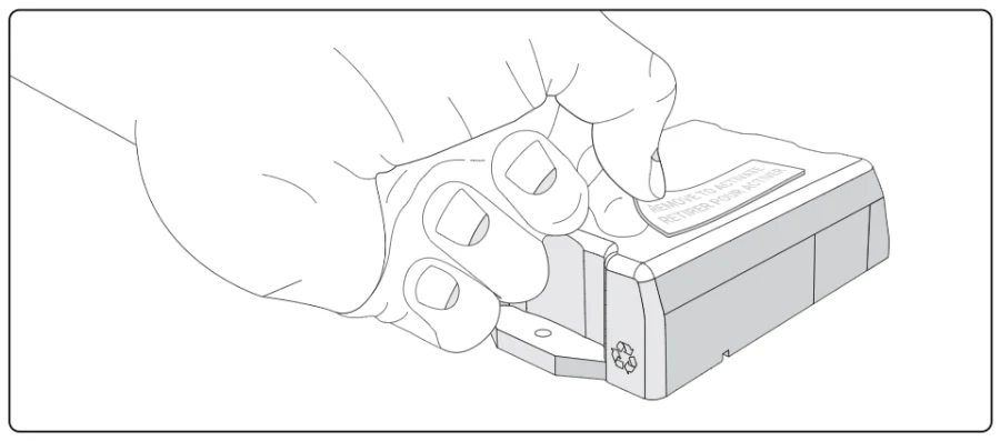 Pulling the GO Anywhere activation strip