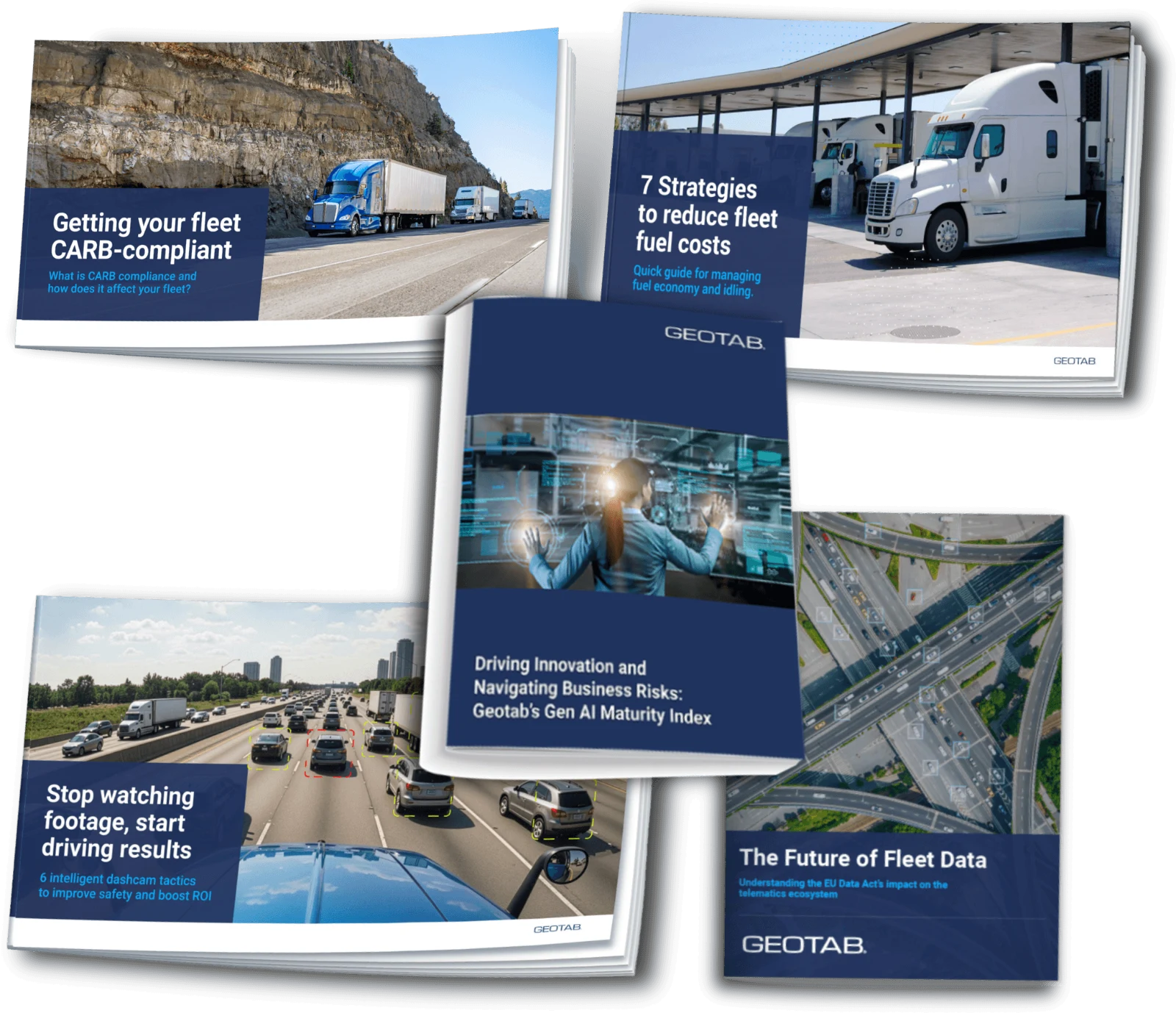 Geotab fleet guides: CARB compliance, fuel strategies, dash cam tactics, and the future of fleet data