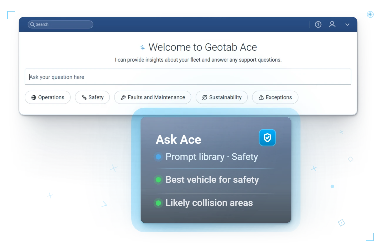 Geotab Ace · ask anything