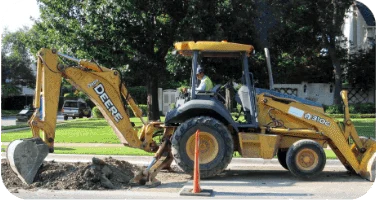 Backhoe tracked with GO Anywhere