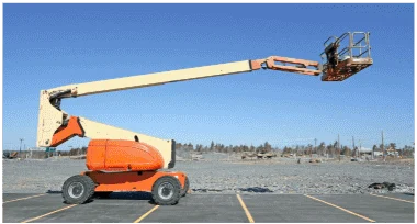 Boom lift tracked with GO Anywhere
