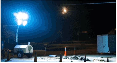 Light tower tracked with GO Anywhere